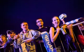 ФК «Севастополь» и болельщики отметили выход в Премьер-лигу концертом и салютом