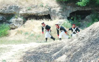 На Историческом бульваре реконструкторы воссоздали один из эпизодов Крымской войны
