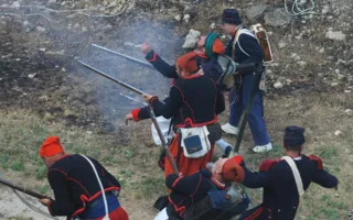 На Историческом бульваре реконструкторы воссоздали один из эпизодов Крымской войны