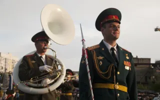 Гранд-дефиле военных оркестров-участников IV Фестиваля Sevastopol Military Tattoo