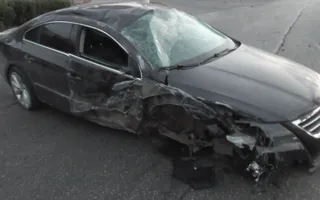В Севастополе в ночном ДТП «Volkswagen» лишился колёс