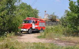 В Севастополе рядом с телевышкой пять часов горела трава на площади в четыре гектара