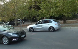 В Севастополе российский автомобиль выехал на встречную полосу и совершил ДТП 