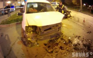 В лобовом столкновении на Руднева пострадало три человека, среди них восьмимесячный ребёнок. Видео последствий ДТП