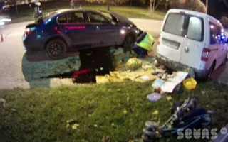 В лобовом столкновении на Руднева пострадало три человека, среди них восьмимесячный ребёнок. Видео последствий ДТП