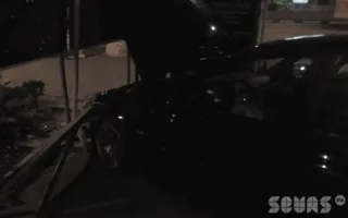 В Севастополе на площади Восставших автомобиль «BMW-3» протаранил остановку. Видео последствий ДТП