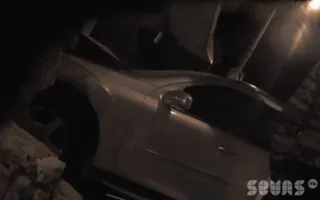 Джип «Mercedes» врезался в остановку. Последствия ДТП на видео 