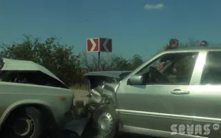 Севастополь ДТП на Камышовом шоссе: лоб в лоб столкнулись авто. Видео последствий ДТП