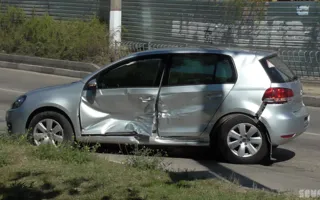 В районе Восставших столкнулись два автомобиля. Видео ДТП
