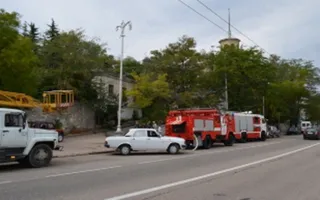 В центре Севастополя горел дом