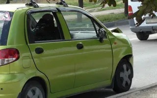 На улице Руднева женщина за рулём «Daewoo-Matiz» протаранила «Nissan-Tiida»