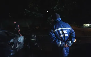 Ночью на проспекте Генерала Острякова сгорел автомобиль