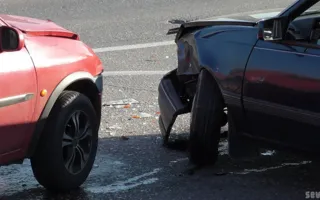 В Севастополе два автомобиля «Opel» столкнулись в районе остановки «Улица Дмитрия Ульянова»