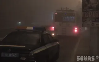 В тумане в районе Пожарова ВАЗ протаранил троллейбус