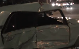 На проспекте Генерала Острякова столкнулись маршрутка и два автомобиля. Видео последствий ДТП