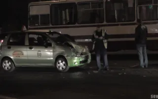 Водитель-ученик на автомобиле «Matiz» протаранил «Chevrolet»
