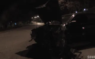 В Севастополе на улице Богданова автомобиль «BMW» протаранил «Ford». Видео последствий ДТП