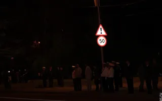 В Севастополе ночью репетировали прохождение военной техники