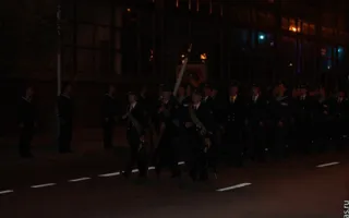 В Севастополе ночью репетировали прохождение военной техники