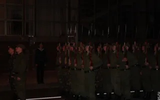 В Севастополе ночью репетировали прохождение военной техники