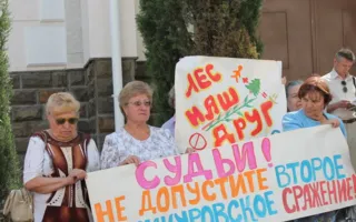 Борцы за симферопольский Залесский лес отстаивали его под севастопольским судом