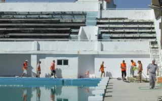 На базе в КП «Спортивно-оздоровительный центр «Севастополь» прошел необычный субботник