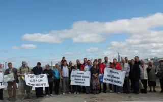 Против добычи песка «Суэстой» стартовал бессрочный пикет