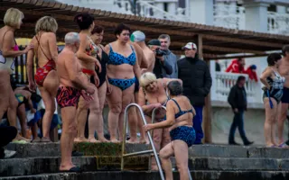 Собрание «моржей» в Севастополе