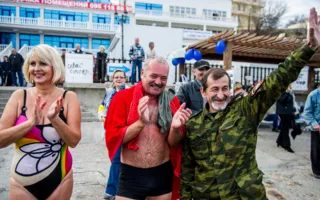 Собрание «моржей» в Севастополе