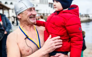 Собрание «моржей» в Севастополе
