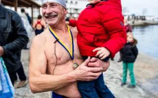 Собрание «моржей» в Севастополе