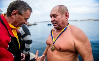 Собрание «моржей» в Севастополе