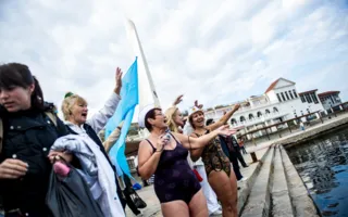 Собрание «моржей» в Севастополе