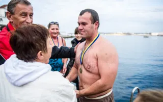 Собрание «моржей» в Севастополе