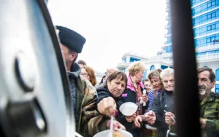 Собрание «моржей» в Севастополе