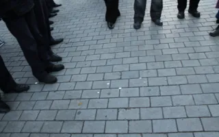 На «ЗаТаможенном» митинге в Севастополе взвод милиции охранял палатку ВО «Свободы»