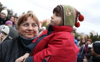 Гагаринский район зажёг новогоднюю ёлку