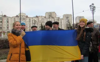Севастопольский «Евромайдан» возле памятника Шевченко был проигнорирован пророссийскими силами