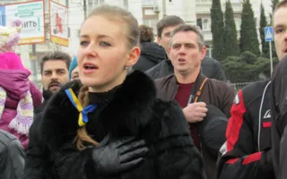 Севастопольский «Евромайдан» возле памятника Шевченко был проигнорирован пророссийскими силами