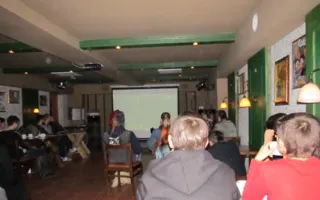 В память об Анастасии Бабуровой севастопольские антифашисты провели в центре города кинопоказ и мини-марш