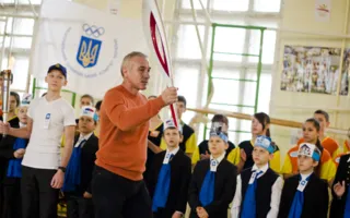 Севастопольские чемпионы зажгли символический олимпийский факел