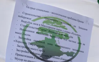 Севастопольские анархисты провели акцию «Нет экологической катастрофе»