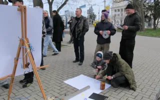 Севастопольские анархисты провели акцию «Нет экологической катастрофе»