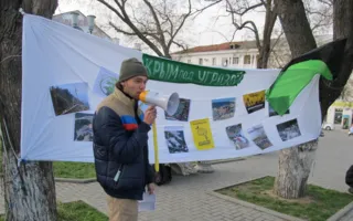 Севастопольские анархисты провели акцию «Нет экологической катастрофе»