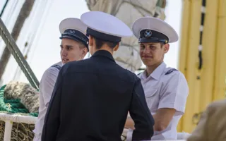 Легендарный парусник «Крузенштерн» в Севастополе