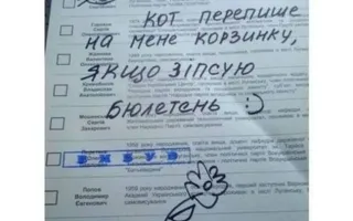 Испорченные бюллетени: Украина выбирала Кадырова, Путина и секс