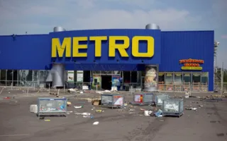 В Донецке разграблен супермаркет «Metro»