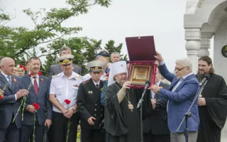 В Парке Победы установили часовню в честь защитников отечества