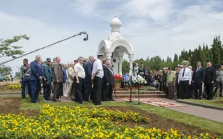 В Парке Победы установили часовню в честь защитников отечества
