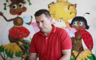 «Витамины радости»: мастер-класс Александра Обручкова в детской больнице